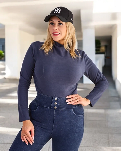 Námornícky modrý rolák - Oblečenie