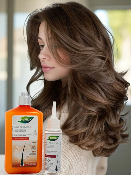 Shumukh Šampon in Serum za lase 2v1 - proti lomljenju las
