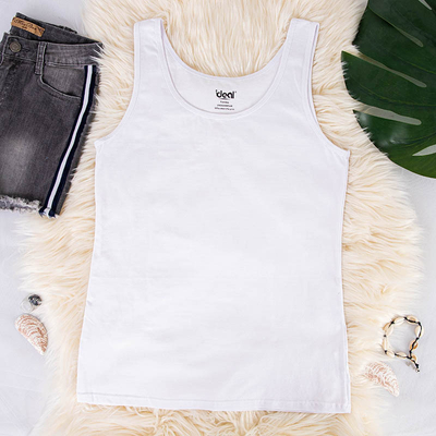 Biele dámske tielko - Oblečenie