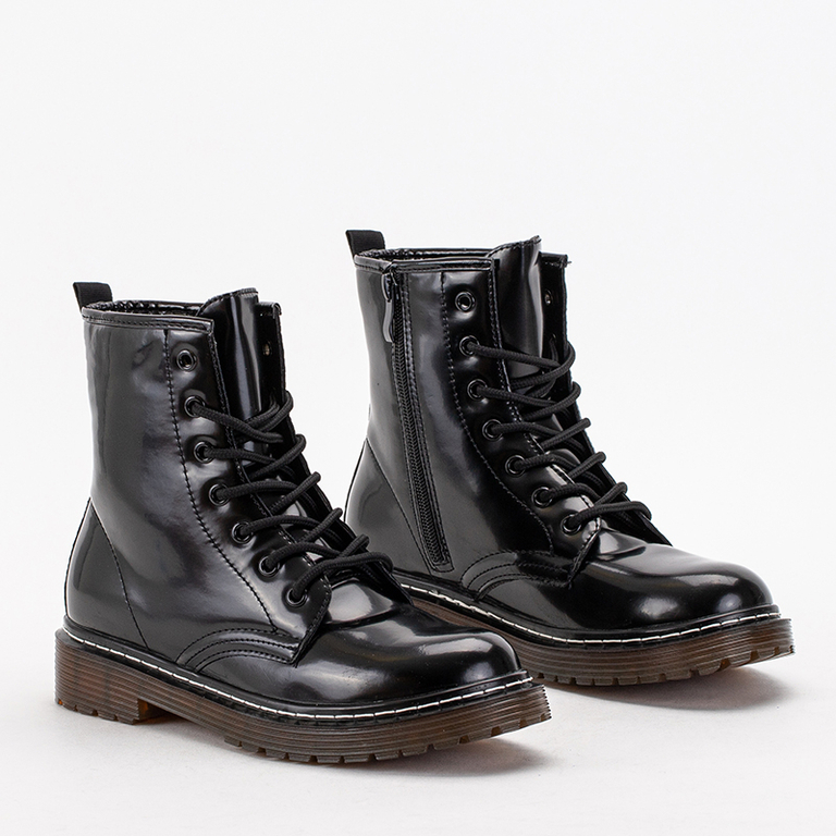 Čierne dámske pracovné oblečenie z ekokože Erazma - obuv