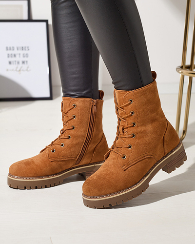 Hnedé dámske trapérky Priviea - Obuv