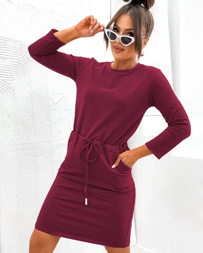 Royalfashion Dámske šaty do kolien z látky