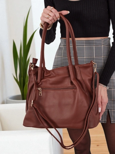 Ženska shopper torbica iz eko usnja Azure Time