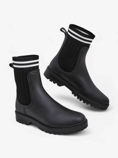 Dámske dažďové čižmy Royalfashion so zvýšeným textilným vkladom Scarlesa