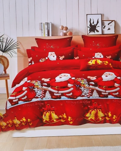 Royalfashion Vianočné posteľné prádlo 160x200 súprava 3-KUSY