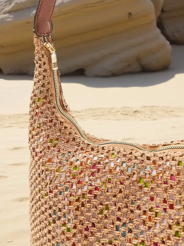 Royalfashion Veľká slamenná letná taška