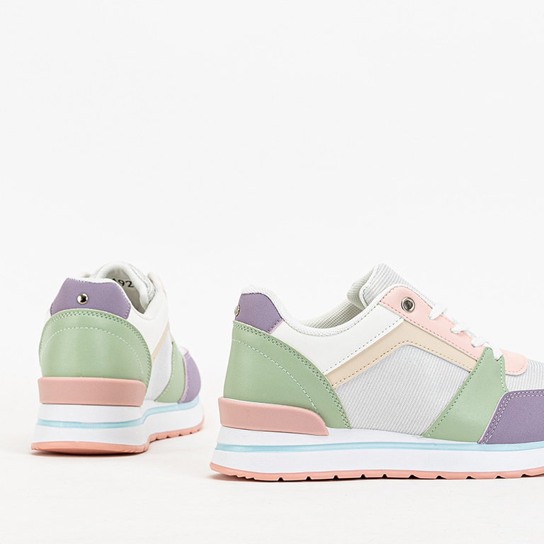 Viacfarebné dámske športové tenisky s trblietkami Berilan - Obuv