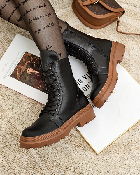 Royalfashion Dámske bagger čižmy z ekokože Vederme