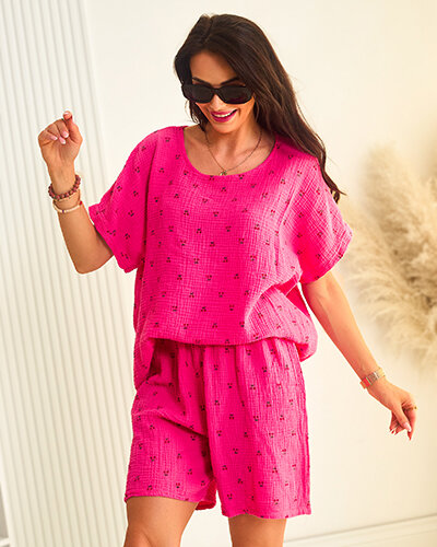 Royalfashion Dámsky bavlnený letný set