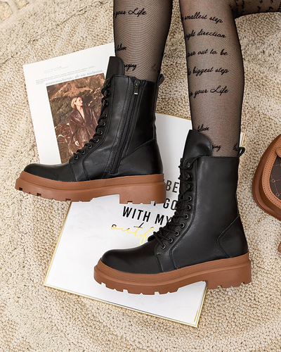 Royalfashion Dámske bagger čižmy z ekokože Vederme