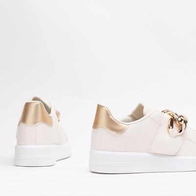 Krémové dámske nazúvacie športové topánky Derera - Obuv