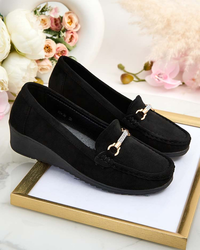 Royalfashion Dámske semišové mokasíny eko Ewo