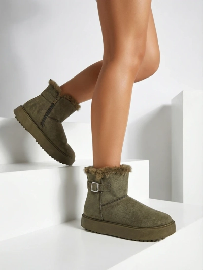 Royalfashion Kratki ženski škornji a'la za sneg Aurelia Classico