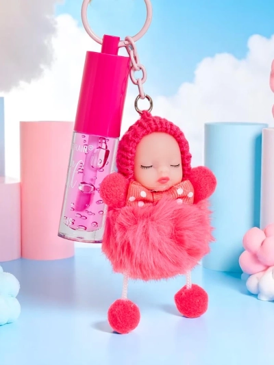 Lesk na pery pre deti s bábikou Fuchsia