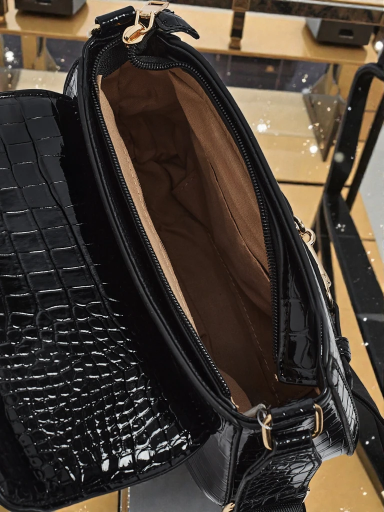 Lakirana Majhna ženska torbica iz eko usnja Lurenn