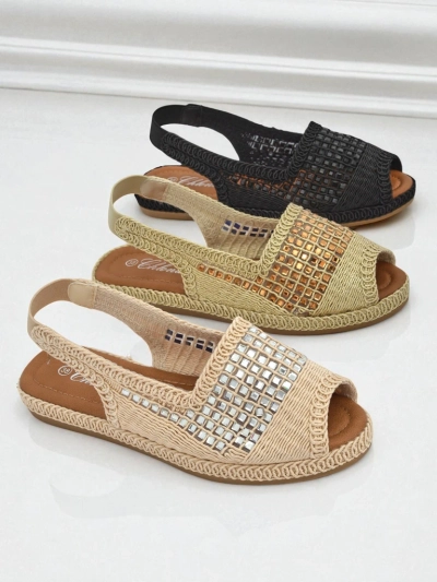 Dámske espadrilky so štrasom Belle Sparkle