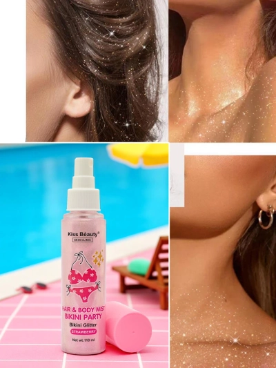 Summer Spray - Tekutý rozjasňovač na vlasy a telo Jahoda