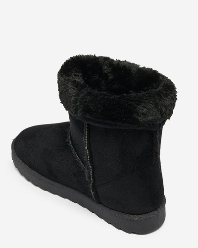 Royalfashion Čierne čižmy a'la snow boots pre ženy Leaner