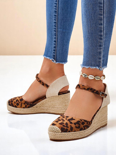 Aurelia Leopard Polne Pete Royalfashion ženski eko usnje camel