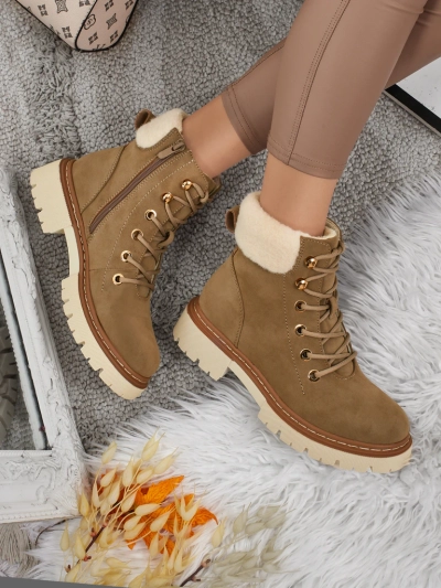 Ženski škornji s krznom Tessara