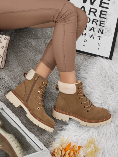 Ženski škornji s krznom Tessara