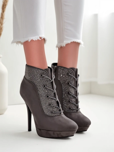 Royalfashion dámske členkové topánky s kamienkami Efelolo