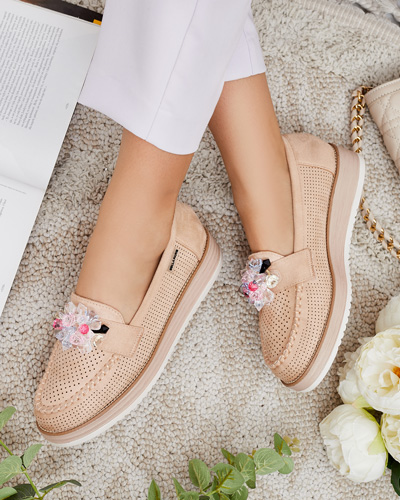 Royalfashion Mokasíny s farebnými kamienkami Restea