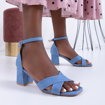 OUTLET Royalfashion Modré dámske sandále Halita