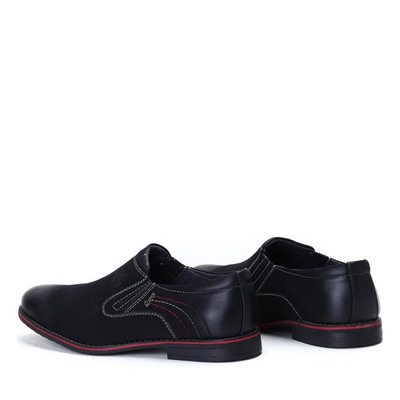 Czarne wsuwane półbuty - Obuwie