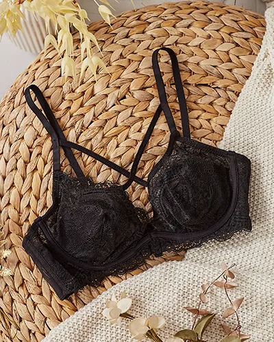 Royalfashion Dámska podprsenka s ozdobnými ramienkami