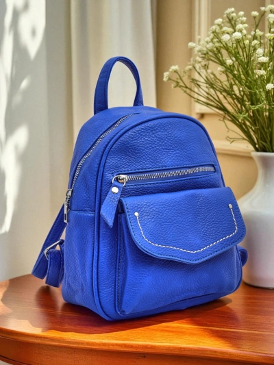 Ženski nahrbtnik Ariadne Bianco Azzurro RoyalEco Królewska Moda 25x25x10