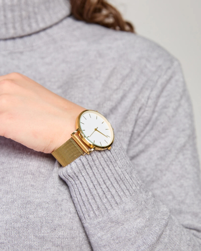 Royalfashion Šedý dámsky sveter s rolákom