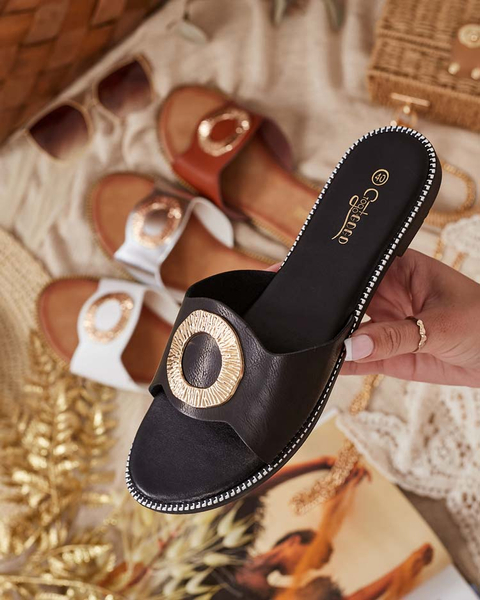 Royalfashion Dámske žabky s plochou podrážkou Olerna