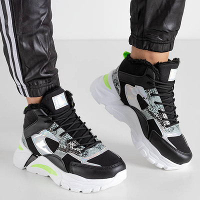 Čierna zateplená športová obuv od Ferdi - Obuv