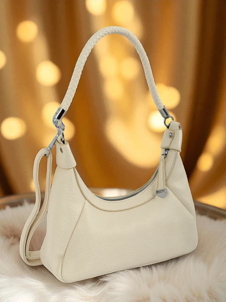 Royalfashion Majhna ženska torbica iz eko usnja z okrasnim pasom Lacquea