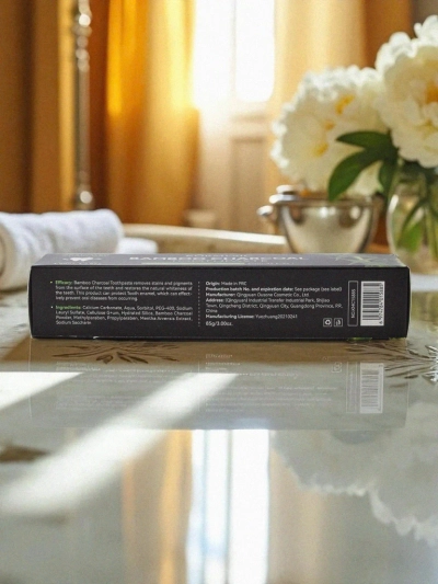 Zubná pasta na bielenie zubov s bambusovým uhlím