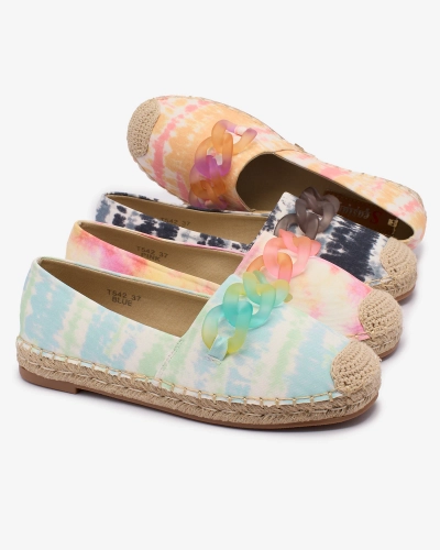Royalfashion Čierne dámske espadrilky s potlačou Serffio
