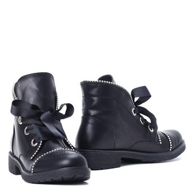 Czarne botki Judy- Obuwie