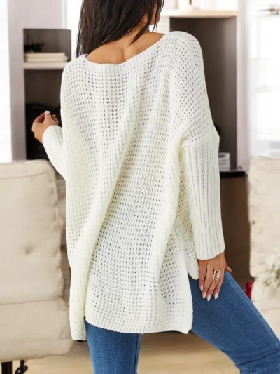 Royalfashion Akrylový pletený sveter pre ženy s nápismi