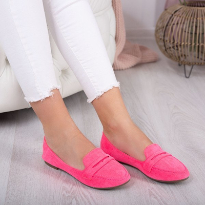 VÝPLET Ružové mokasíny s okrúhlou špičkou od Francisa - Topánky