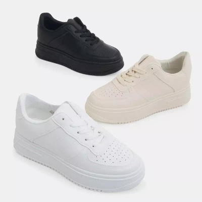 OUTLET Béžová dámska športová obuv na platforme Silvina - Obuv