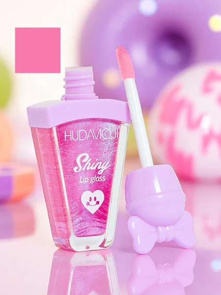 Lesk na pery s trblietkami, farba Fialová