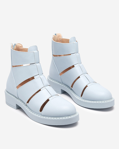 Modré dámske čižmy s výrezmi od Berofeli - Footwear
