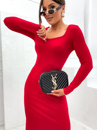 Royalfashion Dlhé šaty z látky pre ženy