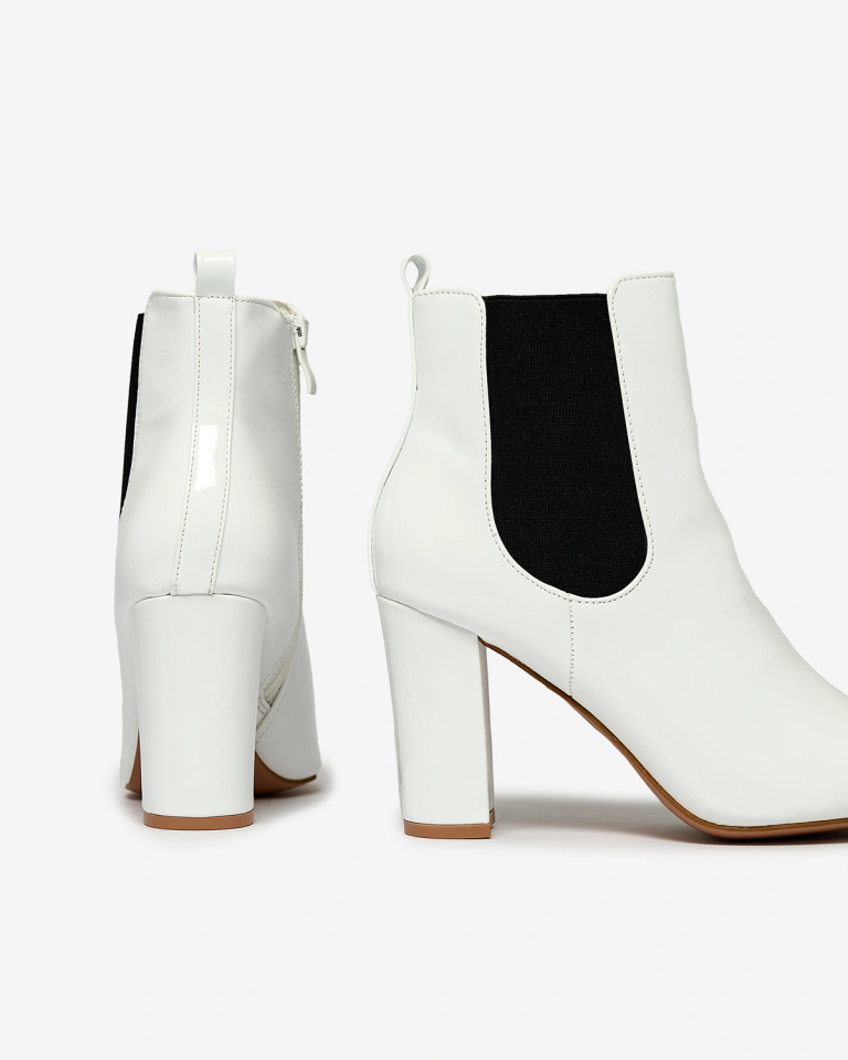 Royalfashion Biele dámske čižmy Lady Jeny