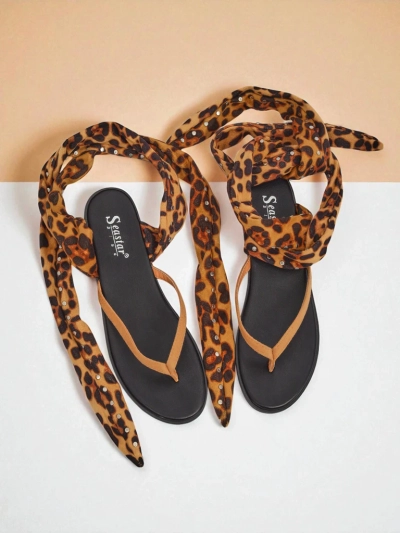 Royalfashion Dámske šľapky s ozdobným remienkom Safari Sweet