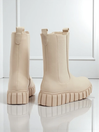 Visoki ženski gležnarji iz eko usnja Livora