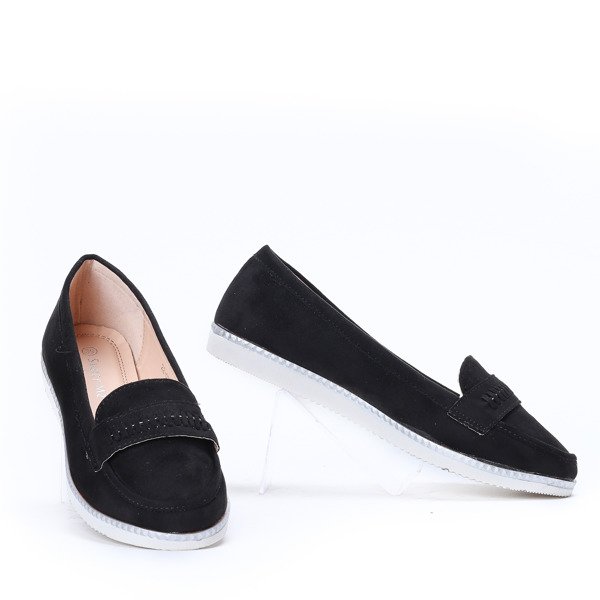Czarne mokasyny Yen- Obuwie