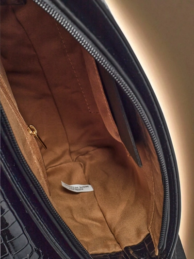 Lakirana majhna ženska torbica iz eko usnja Panthere Mist