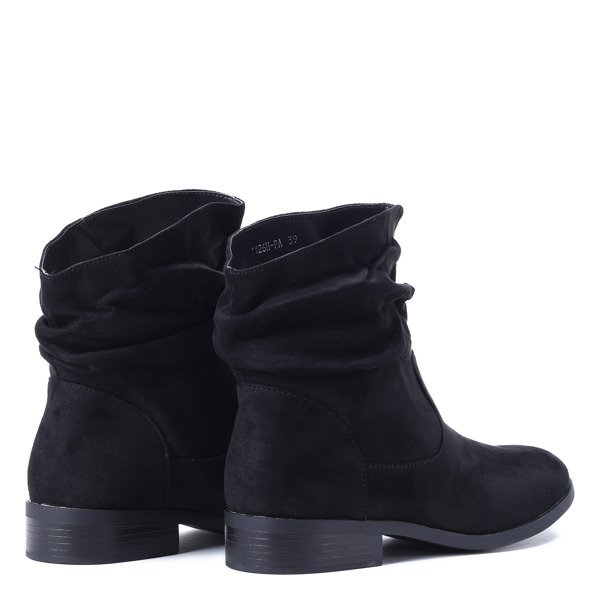 Czarne botki Peggy- Obuwie